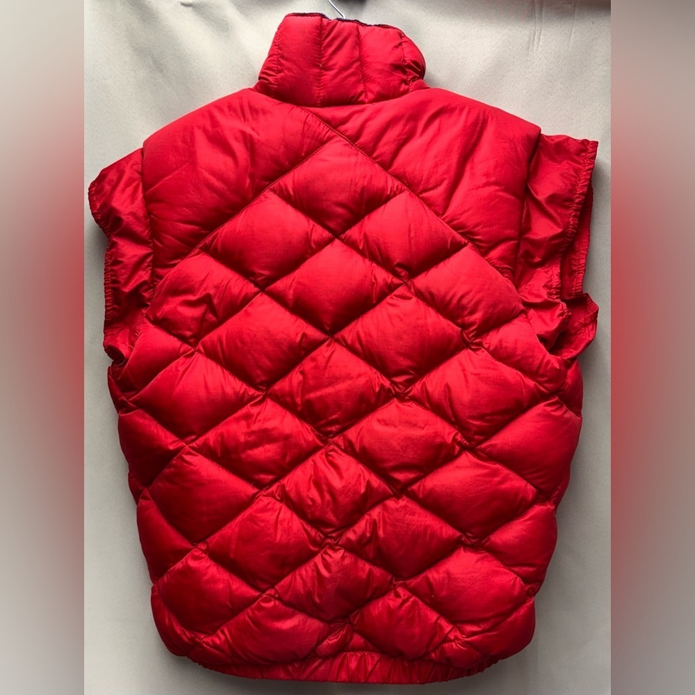 Vintage Marmot 100% Goose Down Red&Purple Puffer Vest Medium Made in USA - Picture 2 of 16